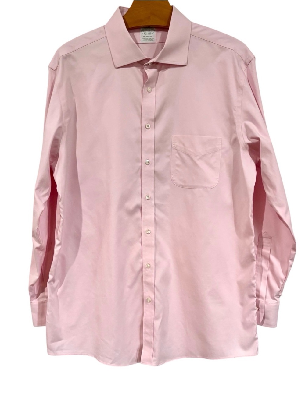 Brooks Brothers Milano Fit Pink Shirt 17-33